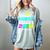 Proud Aunty Of Kindergarten Graduate 2024 Graduation Aunty Women's Comfort Colors T-Shirt Bay