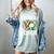 Proud Grandma Of A 2026 Senior Volleyball Graduation Leopard Women's Comfort Colors T-Shirt Bay