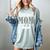 Proud Mom Of a 2024 Graduate Mama Checkered Graduation Women's Comfort Colors T-Shirt Bay