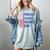 Retro Proud Coast Guard Dad Graduation Dad Usa Flag Outfit Women's Comfort Colors T-Shirt Bay
