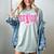 Retro Senior 2026 Class Of 2026 Coquette Pink Bow Graduation Women's Comfort Colors T-Shirt Bay