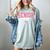 Senior 2026 Pink Coquette Bow Class Of 2026 Graduation Women Women's Comfort Colors T-Shirt Bay