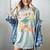 i Survived My Daughter's Bachelors Degree Groovy Graduation Women's Comfort Colors T-Shirt Bay
