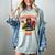 Woman Firefighter Aunt TiTi Auntie Black Graduation Women's Comfort Colors T-Shirt Bay