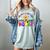 100 Days In The Book Fun 100 Days Of School Boy Girl Teacher Women's Comfort Colors T-Shirt Denim