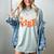 60's Vibe Retro Nostalgia Classic Mixtape Era 1960s Party Women's Comfort Colors T-Shirt Denim