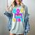 80's Vibe Retro Style Cassette Tape Nostalgia 1980s Party Women's Comfort Colors T-Shirt Denim