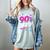 90's Party 90s Nostalgia Retro Rave Dance Music Women's Comfort Colors T-Shirt Denim