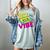 90's Vibe Retro Style Cassette Tape Nostalgia 1990s Party Premium Tri-Blend Women's Comfort Colors T-Shirt Denim