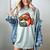 Adorable Book Lover Salmon With Reading Glasses Cute Women's Comfort Colors T-Shirt Denim Adorable Book Lover Salmon With Reading Glasses Cute Women's Comfort Colors T-Shirt Denim