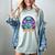 Alien Reader Reading Teacher Librarian Book Lover Women's Comfort Colors T-Shirt Denim