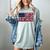 America US Flag Books Library Reading For Book Lover Reader Women's Comfort Colors T-Shirt Denim