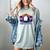 Awkward But Loyal Penguin Synthwave Vapowave Introvert Women's Comfort Colors T-Shirt Denim