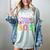 Back To The 80's Mixtape Era Nostalgia Retro 1980 80's Style Women's Comfort Colors T-Shirt Denim