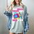 The Best Dads Are 80s Kids 80s Dad Nostalgia Women's Comfort Colors T-Shirt Denim