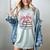 Book Lover Coquette Bow Pink Dainty Ribbon Cute Bookworm Women's Comfort Colors T-Shirt Denim