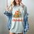All Booked For Christmas Gingerbread Christmas Tree Book Kid Women's Comfort Colors T-Shirt Denim