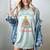 All Booked For Christmas Tree Book Bookish Christmas Women's Comfort Colors T-Shirt Denim