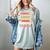 All Booked For Valentines Retro Book Lover Teacher Bookworm Premium Tri-Blend Women's Comfort Colors T-Shirt Denim