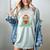 Bookmarks Are For Quitters Frog Reading Book Graphic Women's Comfort Colors T-Shirt Denim