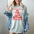 Books Are My Love Language Valentine Book Reading Teacher Women's Comfort Colors T-Shirt Denim