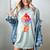 Books Reading Ice Cream Women's Comfort Colors T-Shirt Denim