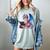 Bookworm Book Lover Women Girls Dragon Reading Women's Comfort Colors T-Shirt Denim