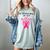 Breast Cancer Awareness Memory Mother Chemo Fighter Women's Comfort Colors T-Shirt Denim