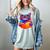 Cat Book Shirt Colorful Cat Reading Book Women's Comfort Colors T-Shirt Denim Cat Book Shirt Colorful Cat Reading Book Women's Comfort Colors T-Shirt Denim