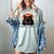 Cat Pun Introvert Anti Social Ew People Kitty Women's Comfort Colors T-Shirt Denim