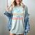 Cats Books And Coffee Women's Comfort Colors T-Shirt Denim