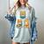 Cats Reading Book Lover Reading Bookworm Reader Women's Comfort Colors T-Shirt Denim