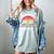 Chapter Seven Book Reading 7th Birthday 7 Year Old Women's Comfort Colors T-Shirt Denim
