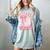 Chapter Thirty Est 1995 Cute 30th Birthday Book Bow Coquette Women's Comfort Colors T-Shirt Denim