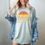 Coffee Beans & Books Retro Bookworm Librarian Women's Comfort Colors T-Shirt Denim