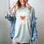 Cool Read Books Be Kind Stay Weird Skeleton Reading Women's Comfort Colors T-Shirt Denim