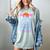 Cruise Ship Vacations Reading Book Lovers Sunset Women's Comfort Colors T-Shirt Denim