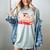 Cute Books And Coffee Crochet Valentines Day Tee For Couples Women's Comfort Colors T-Shirt Denim