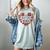 Cute Just A Girl Who Loves Books Heart Shape Reader Women's Comfort Colors T-Shirt Denim