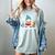 Cute Winter Cozy Snowman Reading Book Lovers Xmas Snowman Women's Comfort Colors T-Shirt Denim