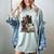 Dog Book Flower Women's Comfort Colors T-Shirt Denim Dog Book Flower Women's Comfort Colors T-Shirt Denim
