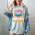 Donut Stop Reading Cute Book Reader Bookworm Donut Day Women's Comfort Colors T-Shirt Denim
