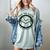 Earth Day 2025 Save Earth It´s Only Planet With Books Reader Women's Comfort Colors T-Shirt Denim