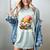 Easily Distracted By Books And Gnomes Book Reading Gnome Women's Comfort Colors T-Shirt Denim