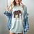Easily Distracted By Elephants And Books Elephant Women's Comfort Colors T-Shirt Denim