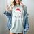 First Christmas As A Grandma Holiday New Grandmother Memory Women's Comfort Colors T-Shirt Denim First Christmas As A Grandma Holiday New Grandmother Memory Women's Comfort Colors T-Shirt Denim