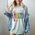 Floral Foxglove Daisy Tulip 8647 Books Lover Blooming Flower Women's Comfort Colors T-Shirt Denim
