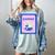Fun Cute Introvert Cat Character With Wine Women's Comfort Colors T-Shirt Denim