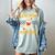 Ghost Reading Books Teacher Student Halloween Read More Book Women's Comfort Colors T-Shirt Denim