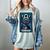 Gothic Girl Tarot Card Introverted Reader And Reading Women's Comfort Colors T-Shirt Denim